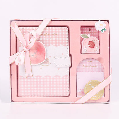 Peach Says A5 Handbook Paper Tape Stationery Gift Set Cute Girl Lover