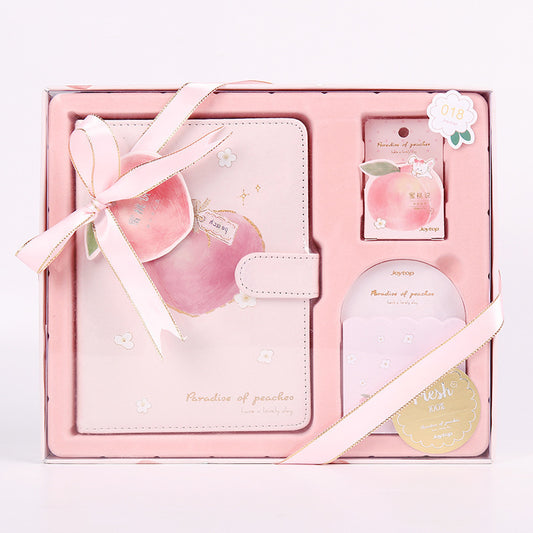 Peach Says A5 Handbook Paper Tape Stationery Gift Set Cute Girl Lover