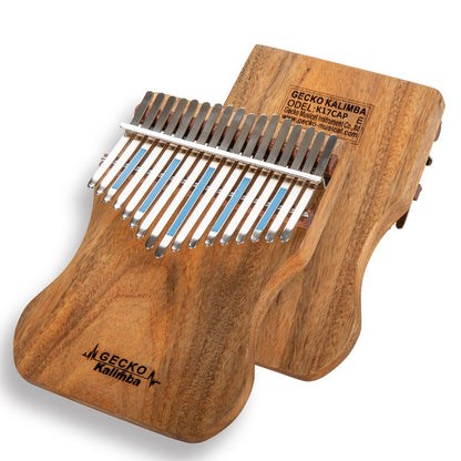 Newest Gecko Mahogany Professional Kalimba 17 keys with Gig Bag Protective Case High Performance Thumb Piano with Accessories Tuning Hammer, Study Book