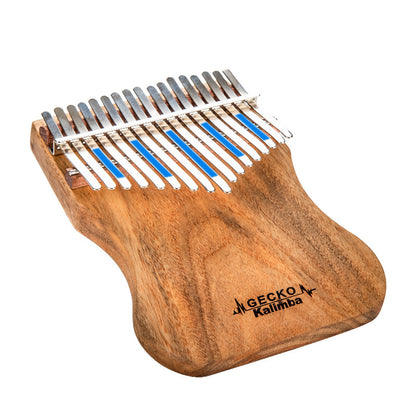 Newest Gecko Mahogany Professional Kalimba 17 keys with Gig Bag Protective Case High Performance Thumb Piano with Accessories Tuning Hammer, Study Book