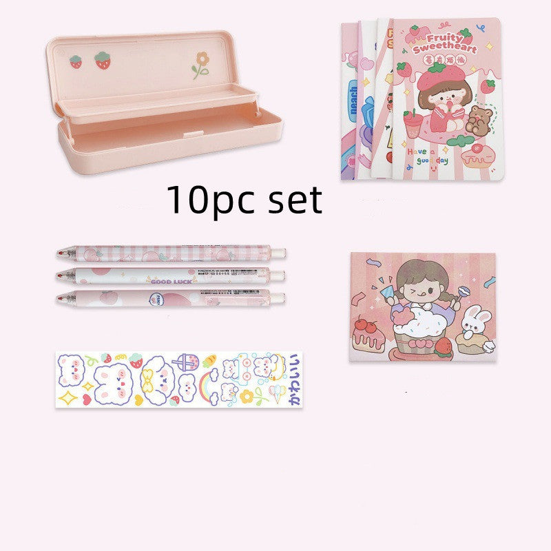 Girl Students' Supplies Stationery Set Gift Box