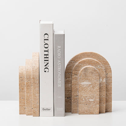 Marble Geometric Bookshelf Decoration