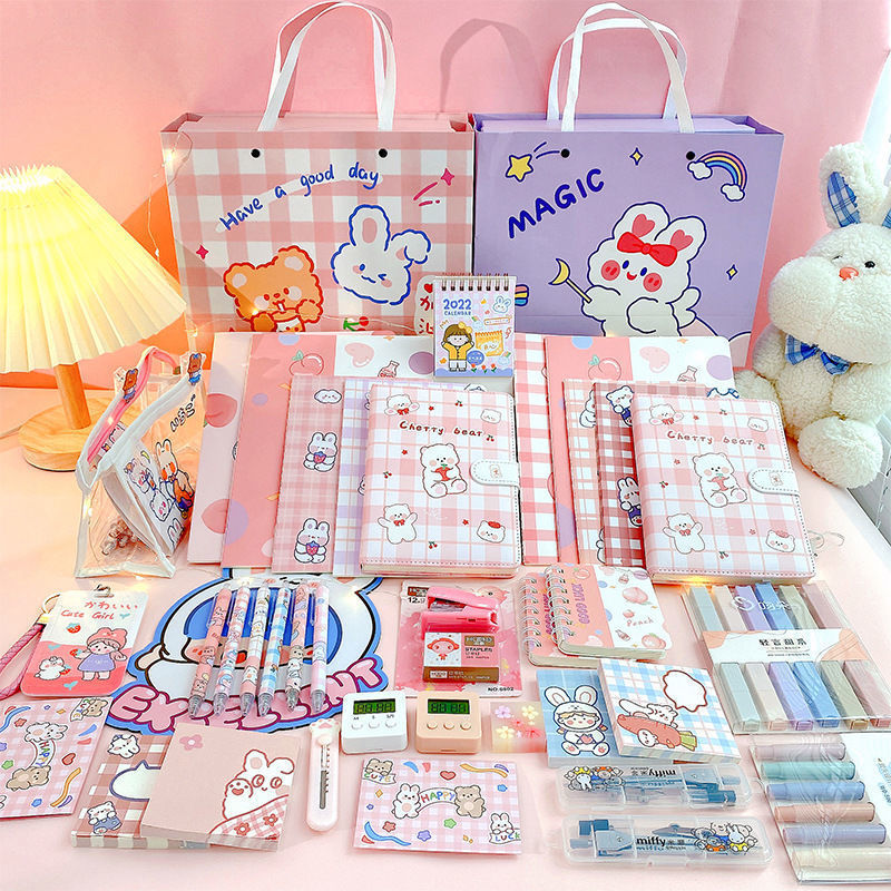 Girl Students' Supplies Stationery Set Gift Box