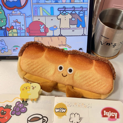 Emotional Toast Bread Plush Stationery Box