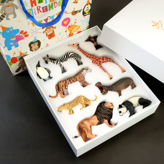 Simulation Animal Toy Model Set Gift Box