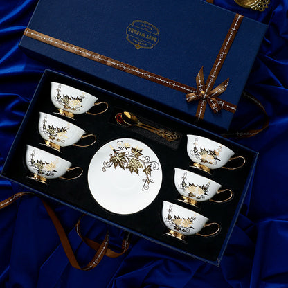 Coffee Cup High-end Exquisite Ceramic Bone High-grade Afternoon Tea Suit Design