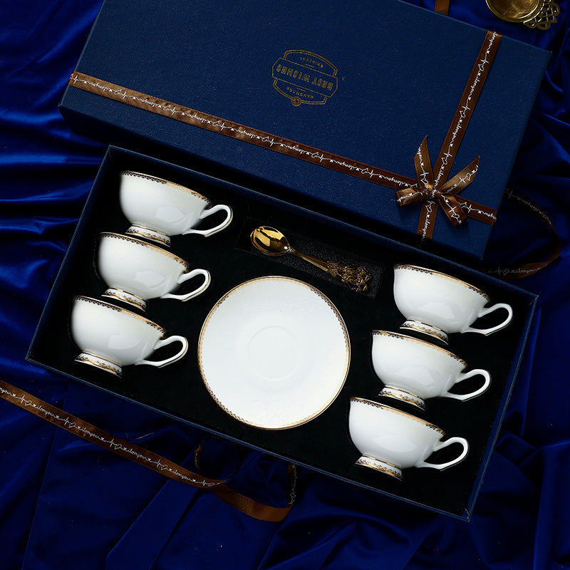 Coffee Cup High-end Exquisite Ceramic Bone High-grade Afternoon Tea Suit Design