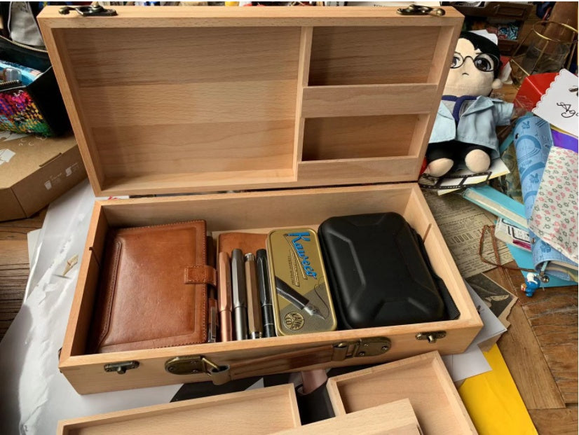 Wooden Storage Stationery Box