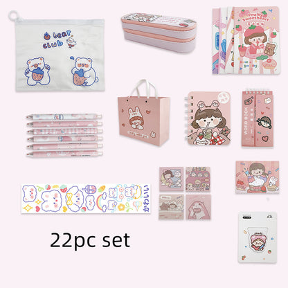 Girl Students' Supplies Stationery Set Gift Box