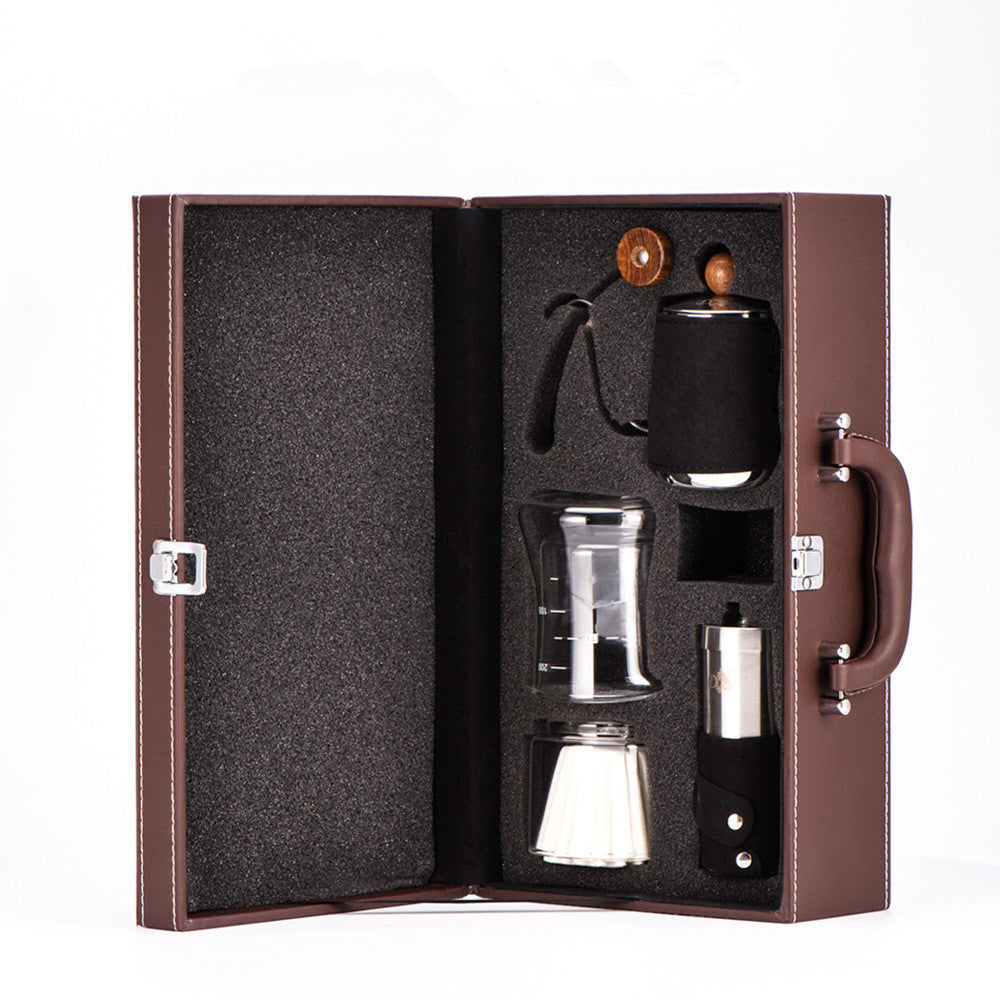 Travel Portable Coffee Gift Box Hand Brew Pot Coffee Pot Set Gift Box