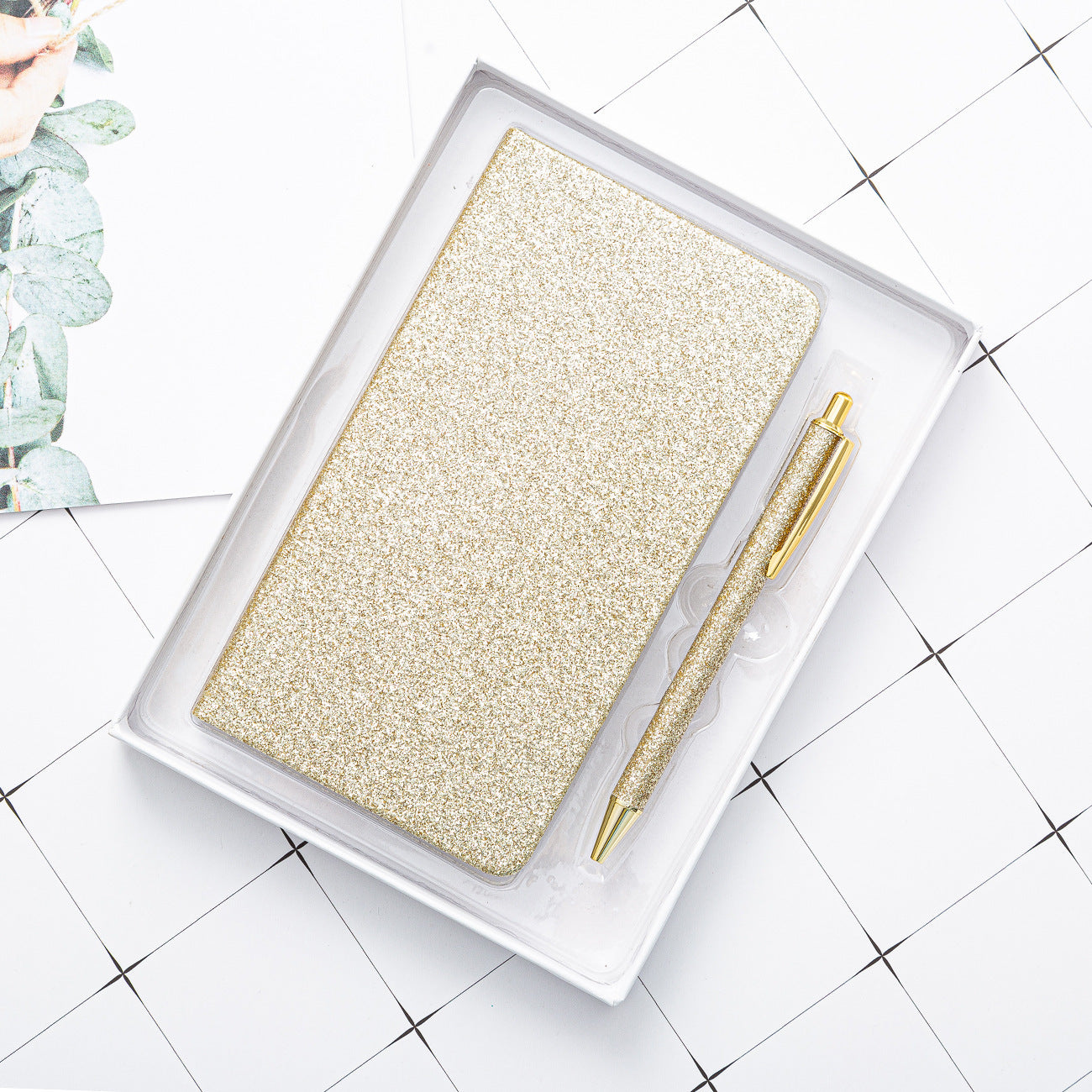 Gift Notepad Gold Powder A6 Notebook Set