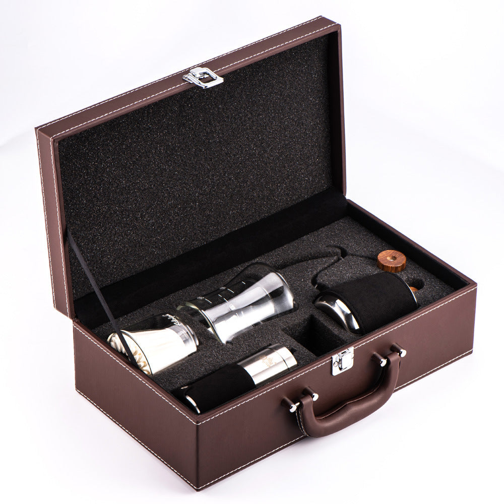 Travel Portable Coffee Gift Box Hand Brew Pot Coffee Pot Set Gift Box