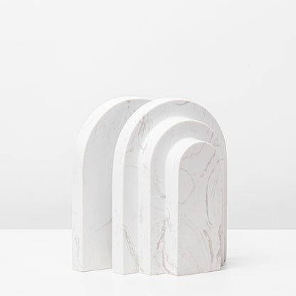 Marble Geometric Bookshelf Decoration