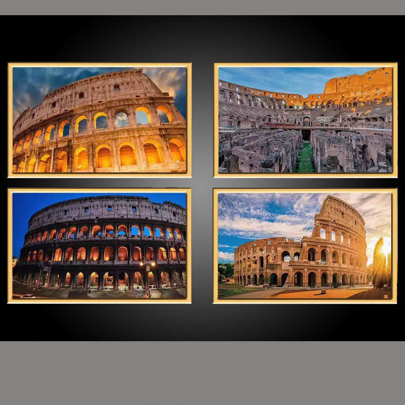 Colosseum Assembled Building Blocks