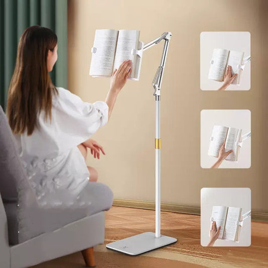 Book Stand,Foldable Book Floor Stand For Reading,Height And Angle Adjustable Book Holder,Book Holders For Reading Hands Free,180 Degree Rotating Floor Stand,Excellent